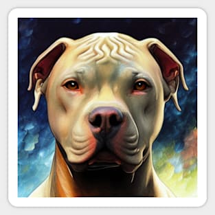 Cute Pitbull Dog Sticker